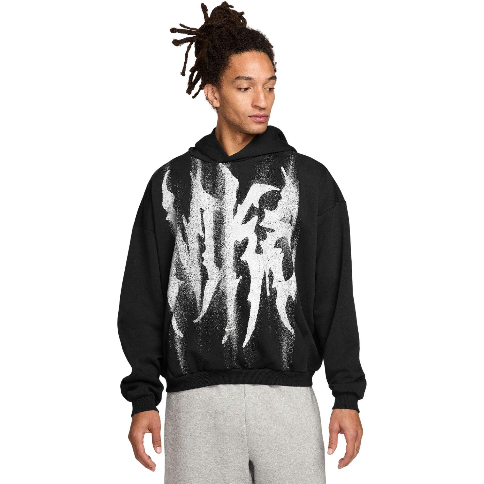 Nike Men's Standard Issue Therma-FIT Brushed Pullover Basketball Hoodie - BLACK